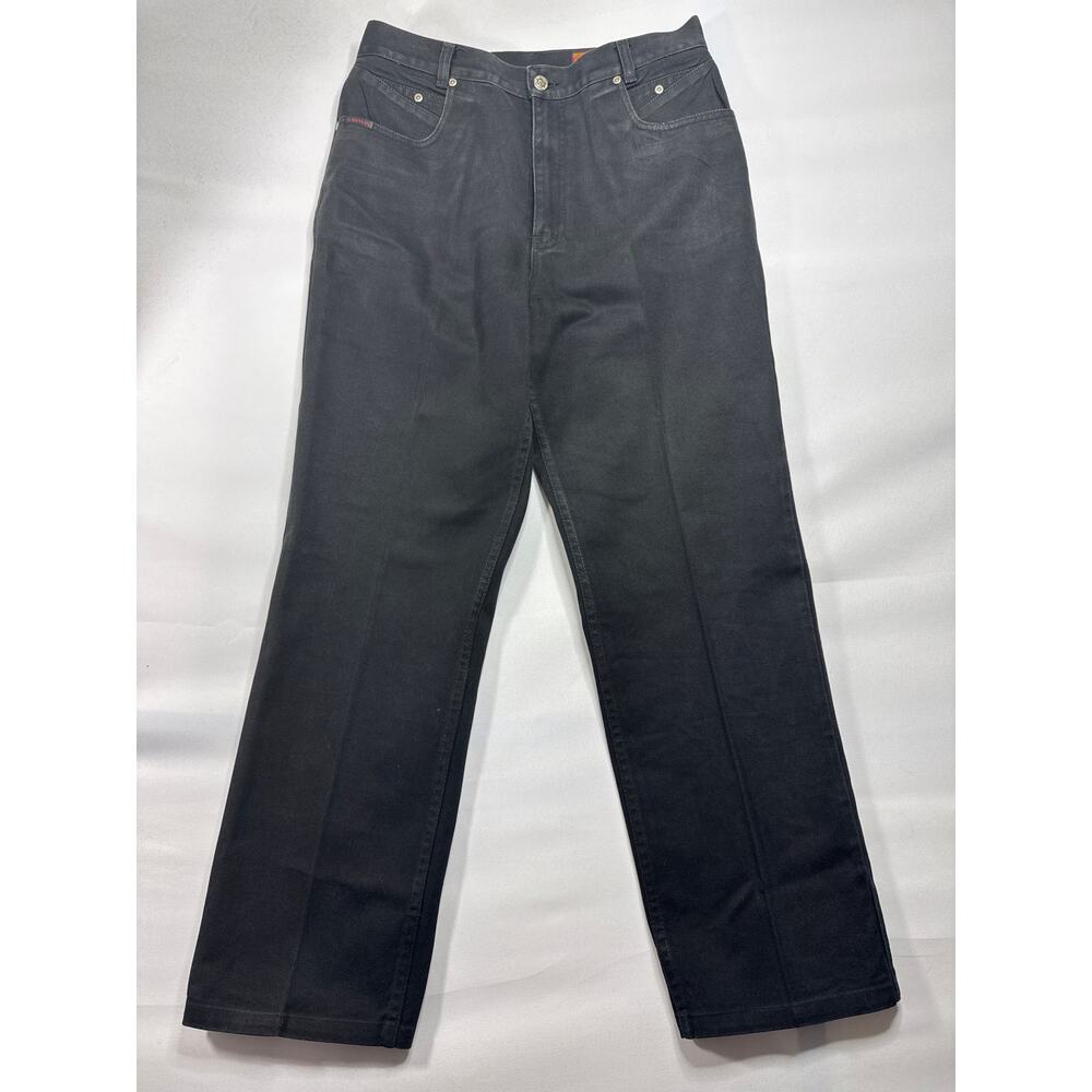 Lawman Women's Superior Fit Straight Leg Black Western Denim Jeans -15 (31x28.5)